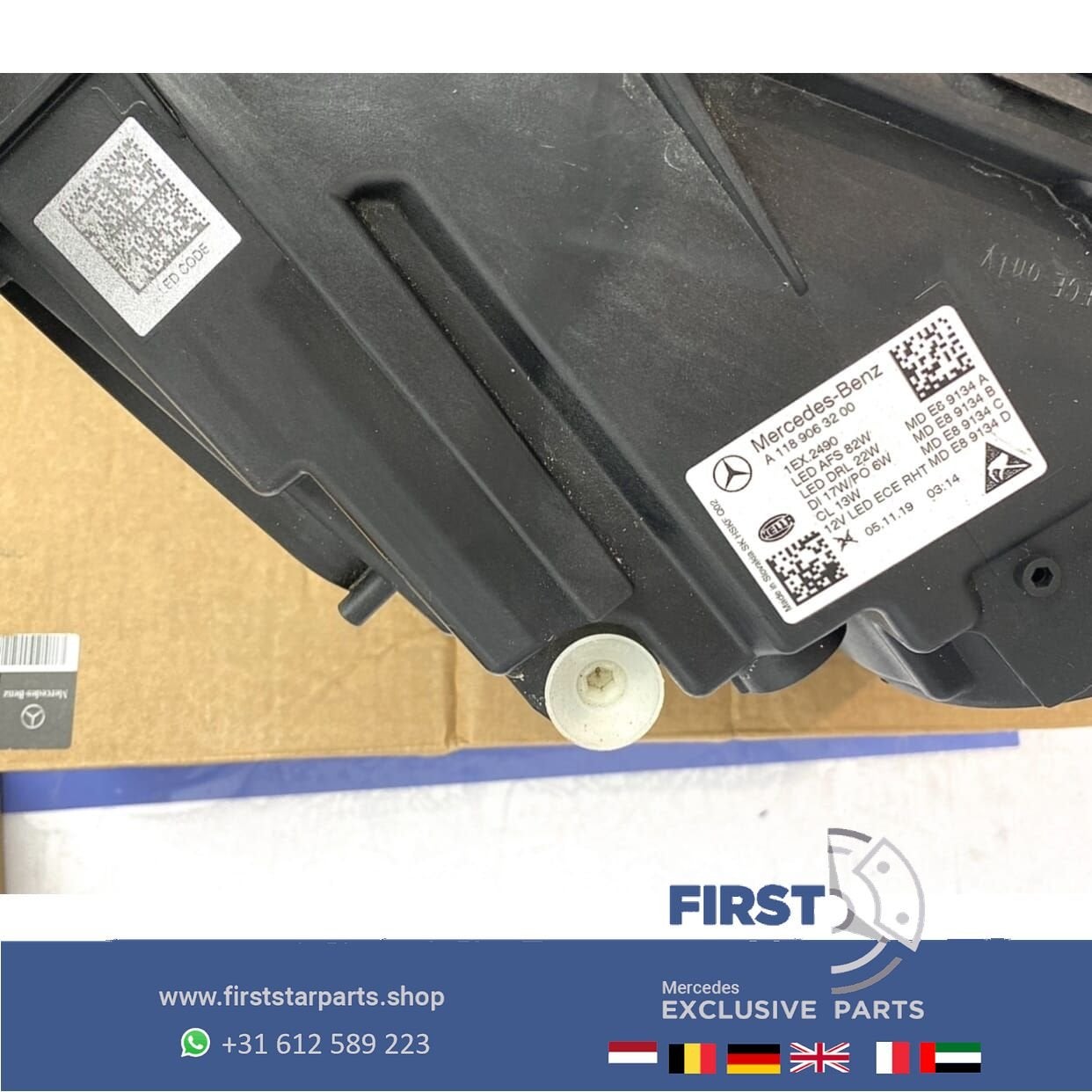 W118 CLA 35 45 AMG LED KOPLAMP MULTIBEAM RECHTS 2019-2021 OR, Gebruikt, -, Ophalen of Verzenden, -