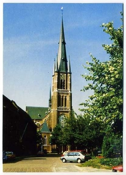 Asten - Kerk (auto's), Ophalen of Verzenden, 1980 tot heden, Gelopen, Noord-Brabant