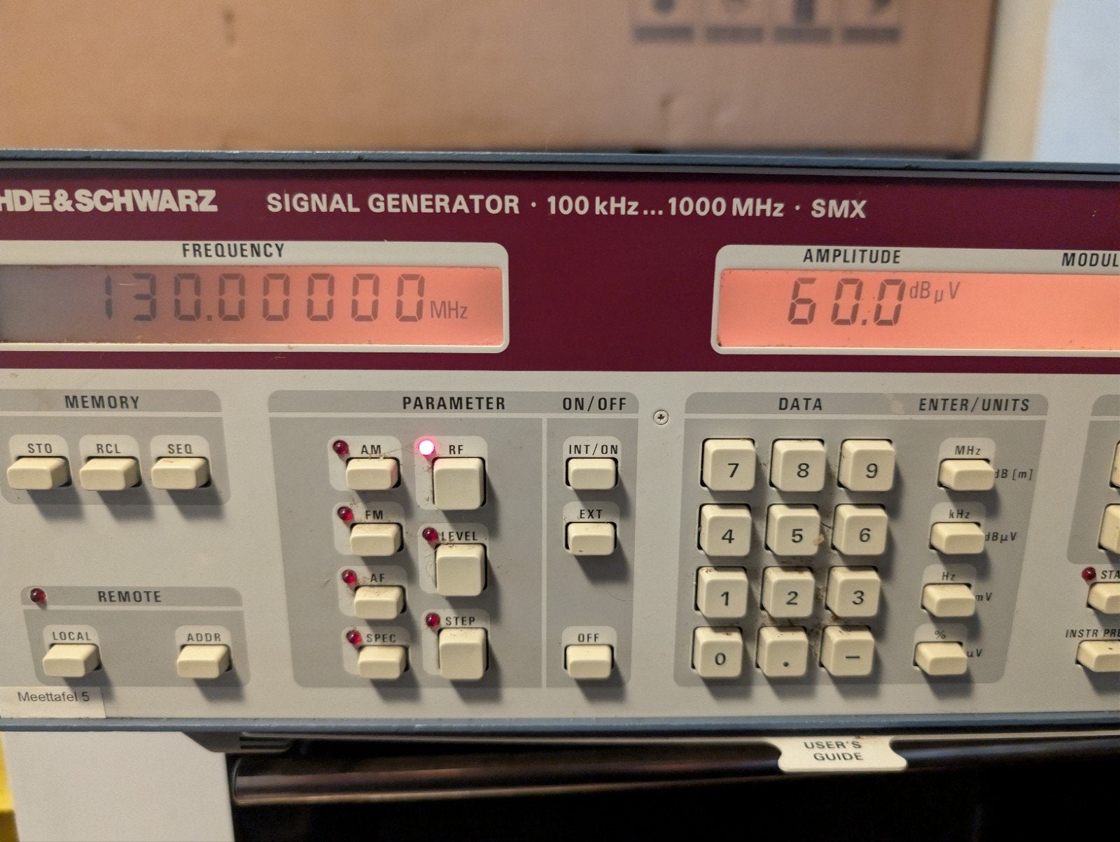 Rohde & Schwarz SMX Signaalgenerator 100 kHz - 1000 MHz, Ophalen of Verzenden