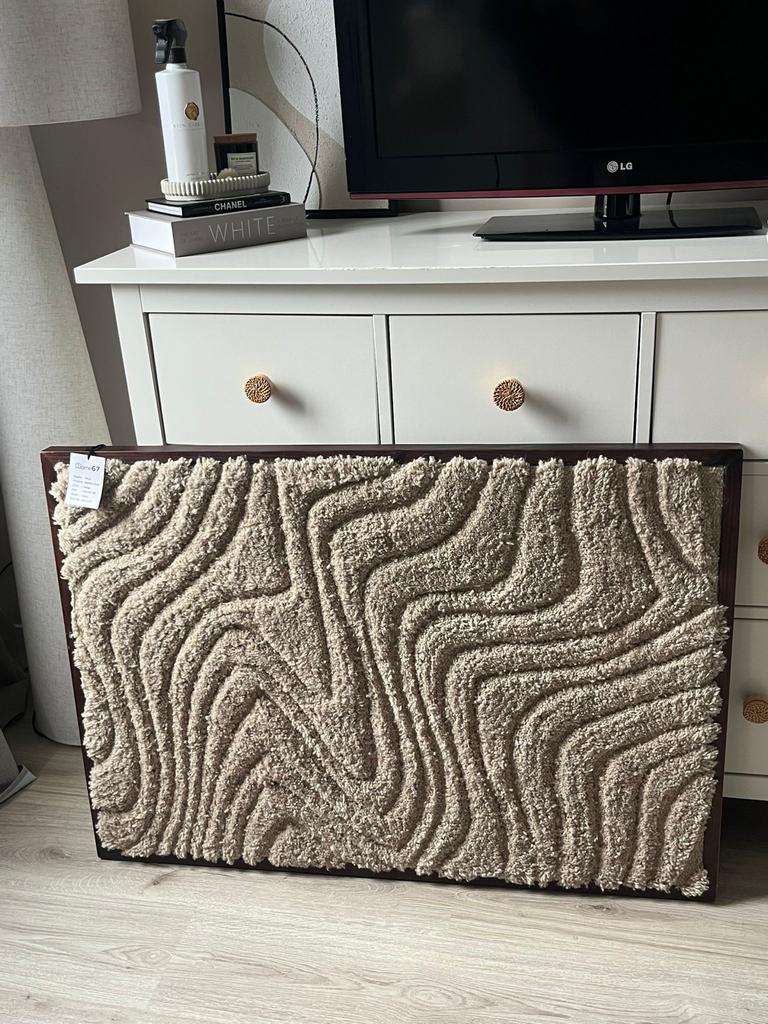 Loods5 stoffen wanddecoratie 70x100 cm - Japandi/Scandi, Beige, Nieuw, Ophalen of Verzenden, Met ophangsysteem