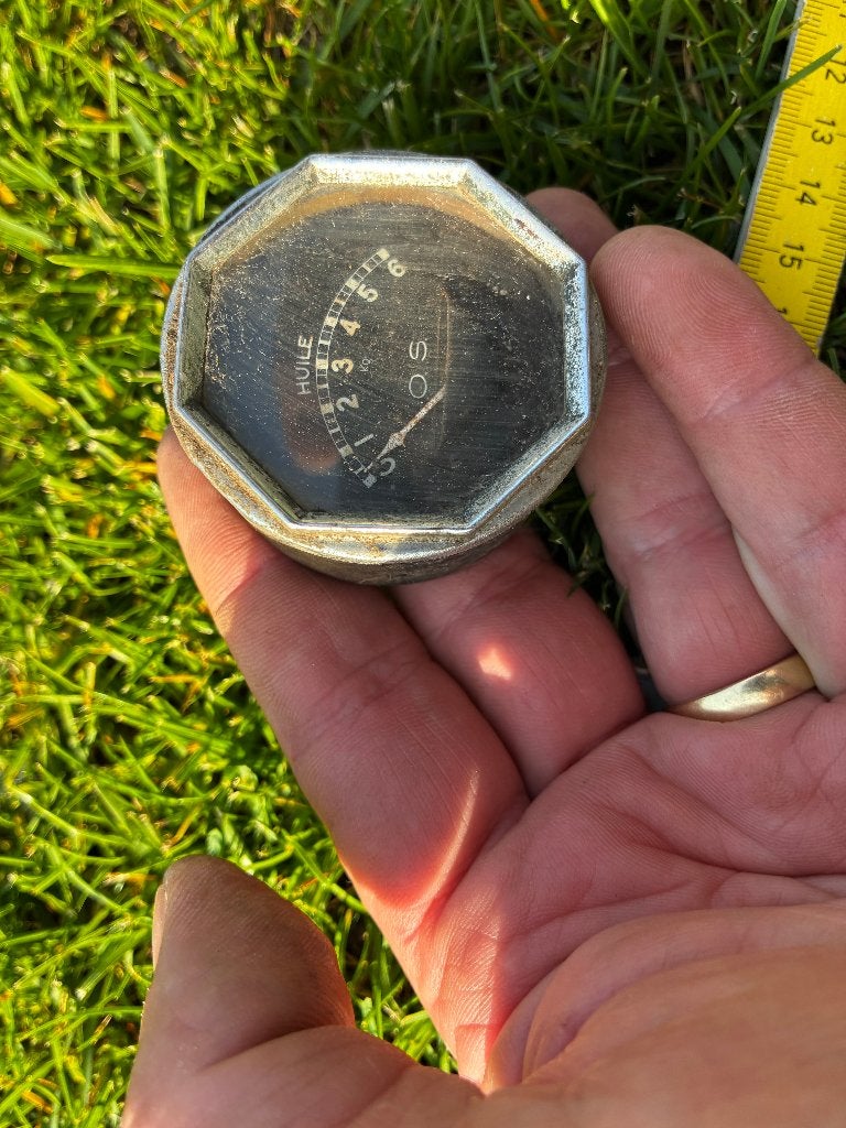 Dashboard klok olie druk meter oldtimer ac4 citroen, Ophalen of Verzenden
