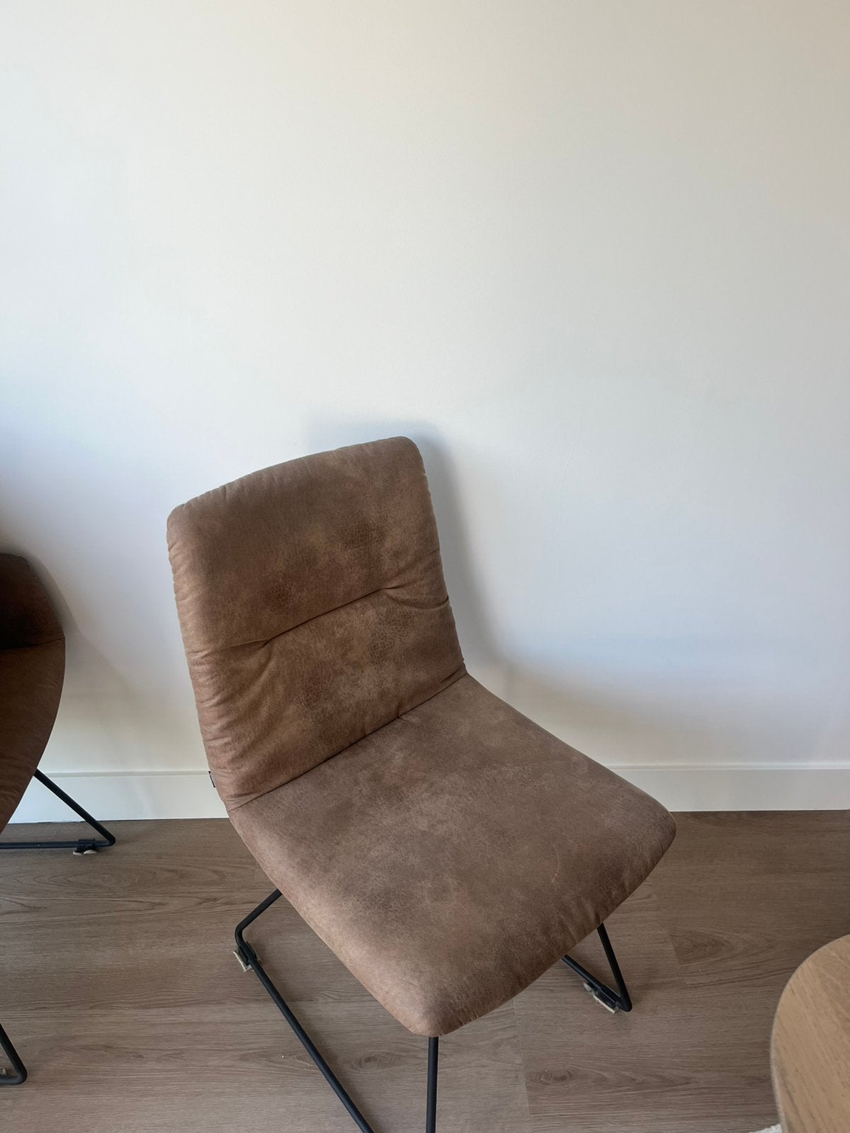 4 Goossens eettafel stoelen, Huis en Inrichting, Stoelen, Ophalen, Overige materialen, Gebruikt, Bruin