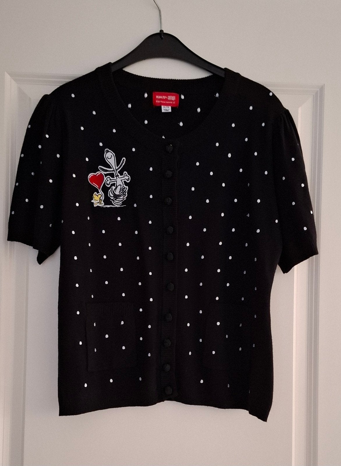 Snoopy Peanuts damesvest maat 40, Kleding | Dames, Maat 38/40 (M), Zwart, Peanuts unique vintage, Ophalen of Verzenden