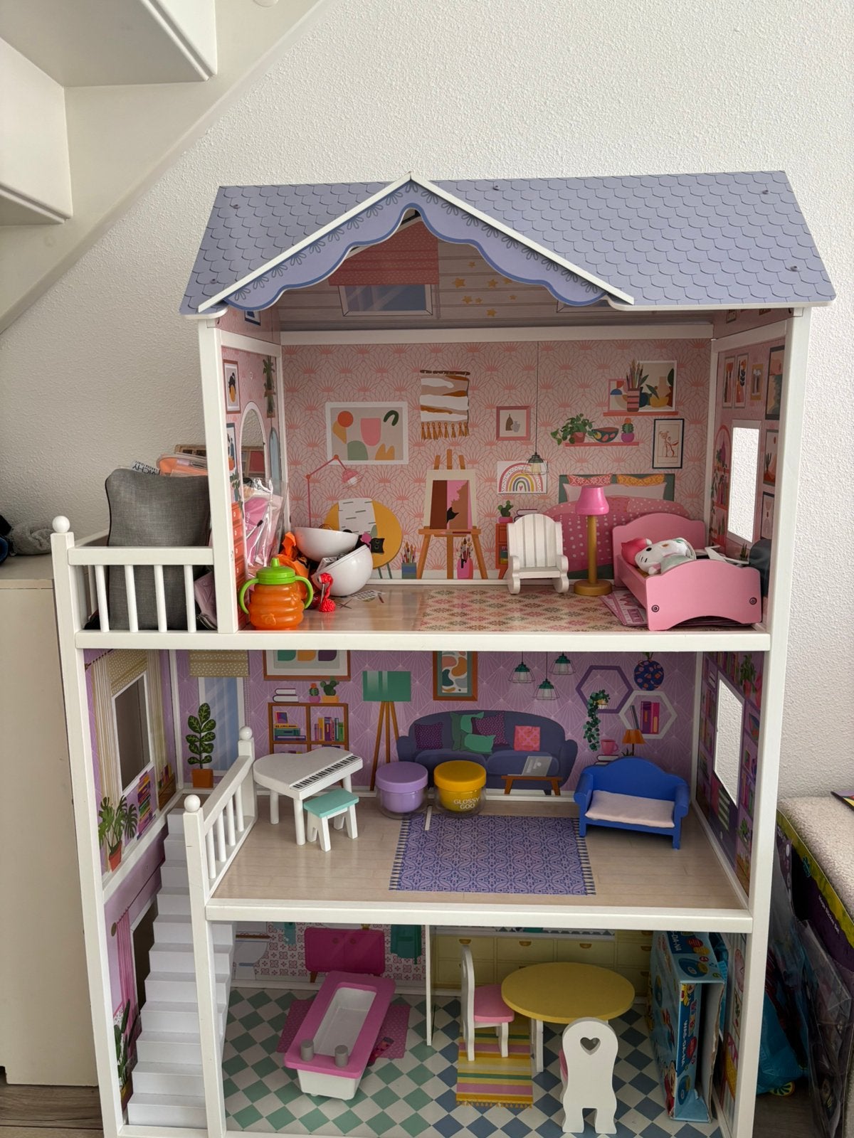 Barbie huis, Ophalen of Verzenden, Zo goed als nieuw, Poppenhuis