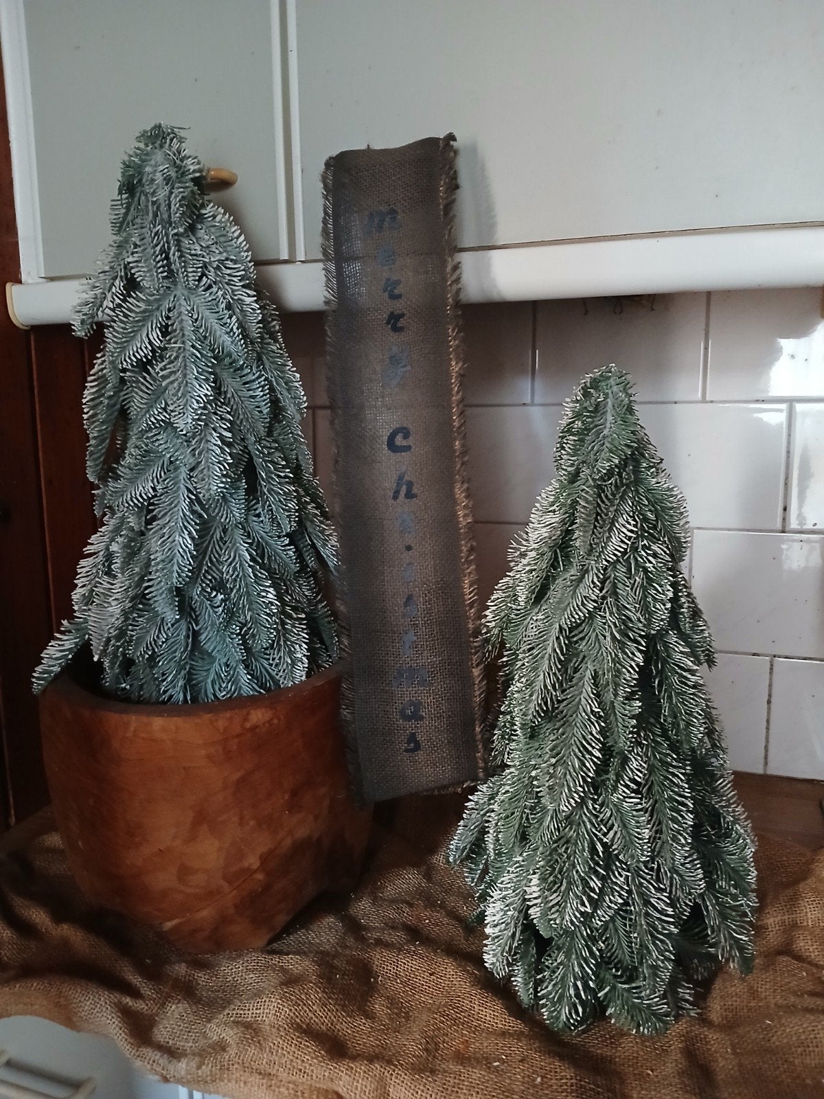 2 x Nibilis 50 cm  kunst kerstboom  nieuw, Diversen, Ophalen of Verzenden, Nieuw