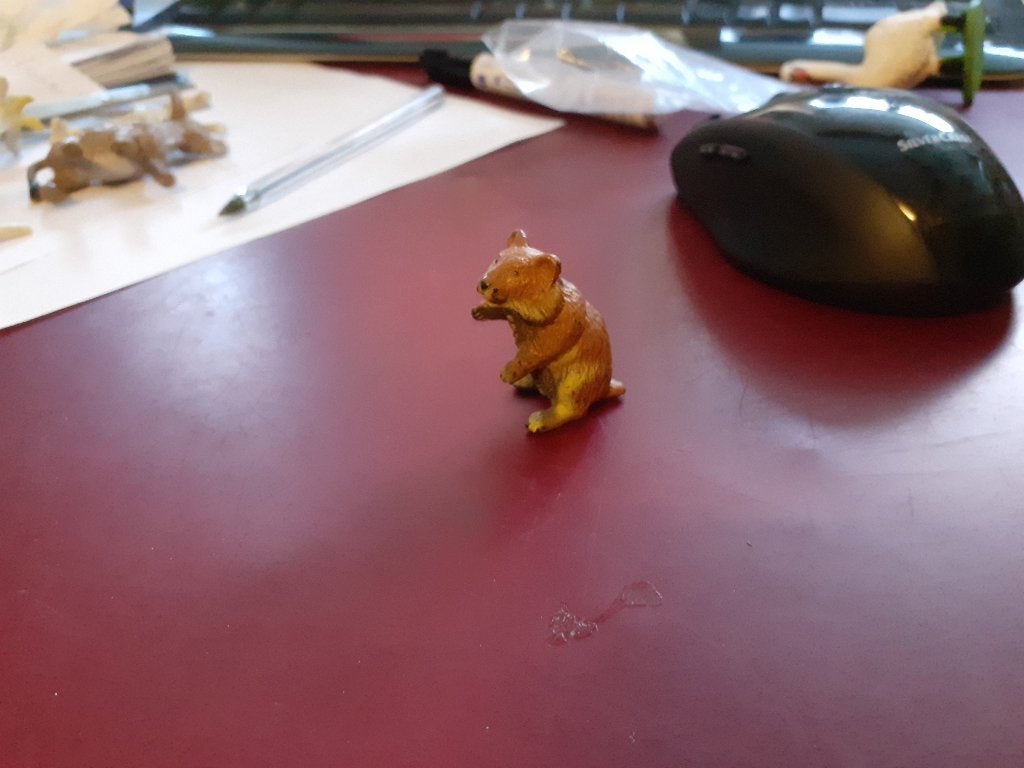 Hamster, dierfiguur Bullyland, 3,5 cm, Ophalen of Verzenden, Gebruikt, Overige soorten, Beeldje of Figuurtje