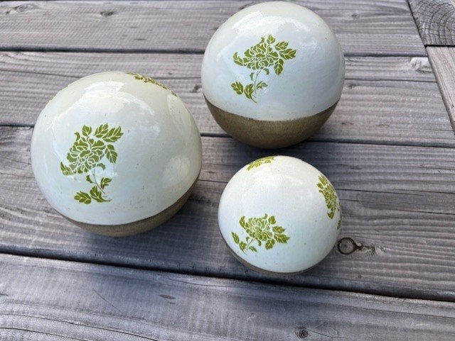 decoratie ballen als set samen, Huis en Inrichting, Woonaccessoires | Overige, Ophalen of Verzenden, Nieuw, Steen/keramiek