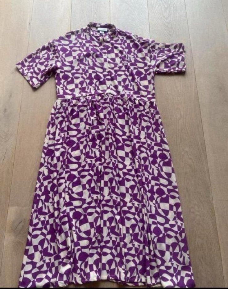 Monki jurk S, Kleding | Dames, Jurken, Paars, Ophalen of Verzenden, Zo goed als nieuw, Maat 36 (S)