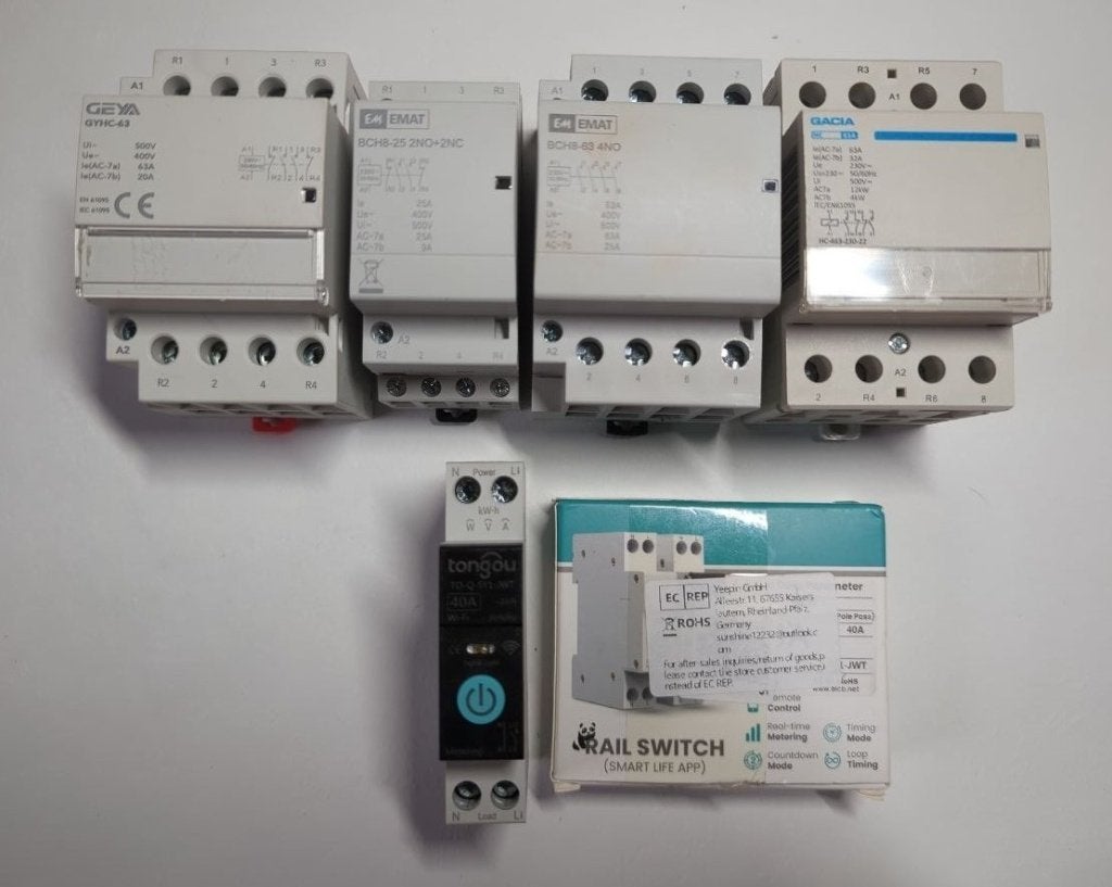 Diverse DIN rail AC-relais schakelaars, Diversen, Ophalen of Verzenden, Zo goed als nieuw