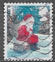 GB 2nd Kerstzegel - Sneeuwpop - 2006, Postzegels en Munten, Postzegels | Europa | UK, Verzenden, Gestempeld