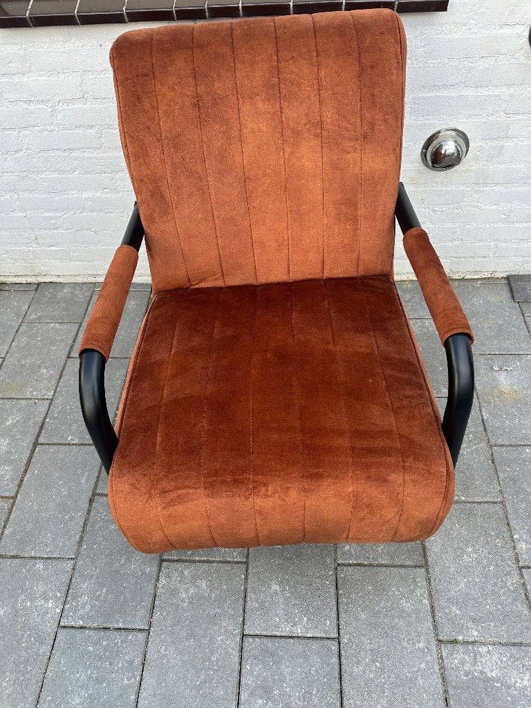 fauteuil met armleuning, Huis en Inrichting, Ophalen, Minder dan 75 cm, Zo goed als nieuw, Metaal
