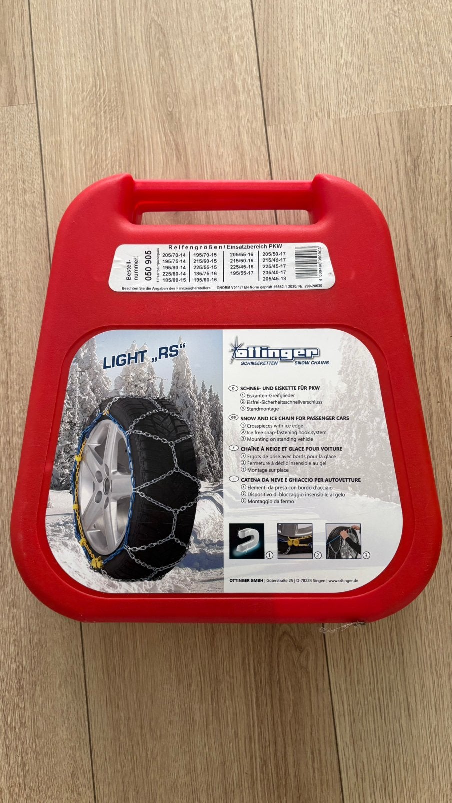 Snow chains with gloves ans instructions, Ophalen of Verzenden, Gebruikt