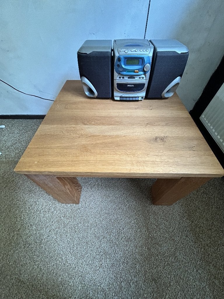 hoektafel, Ophalen, 50 tot 100 cm, Eikenhout, 50 tot 100 cm