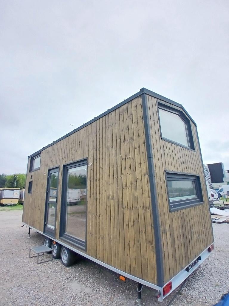 Tiny house, mobile home 7,2 m Prijs vanaf 32 900 euro net, Caravans en Kamperen, Stacaravans, Tot en met 6
