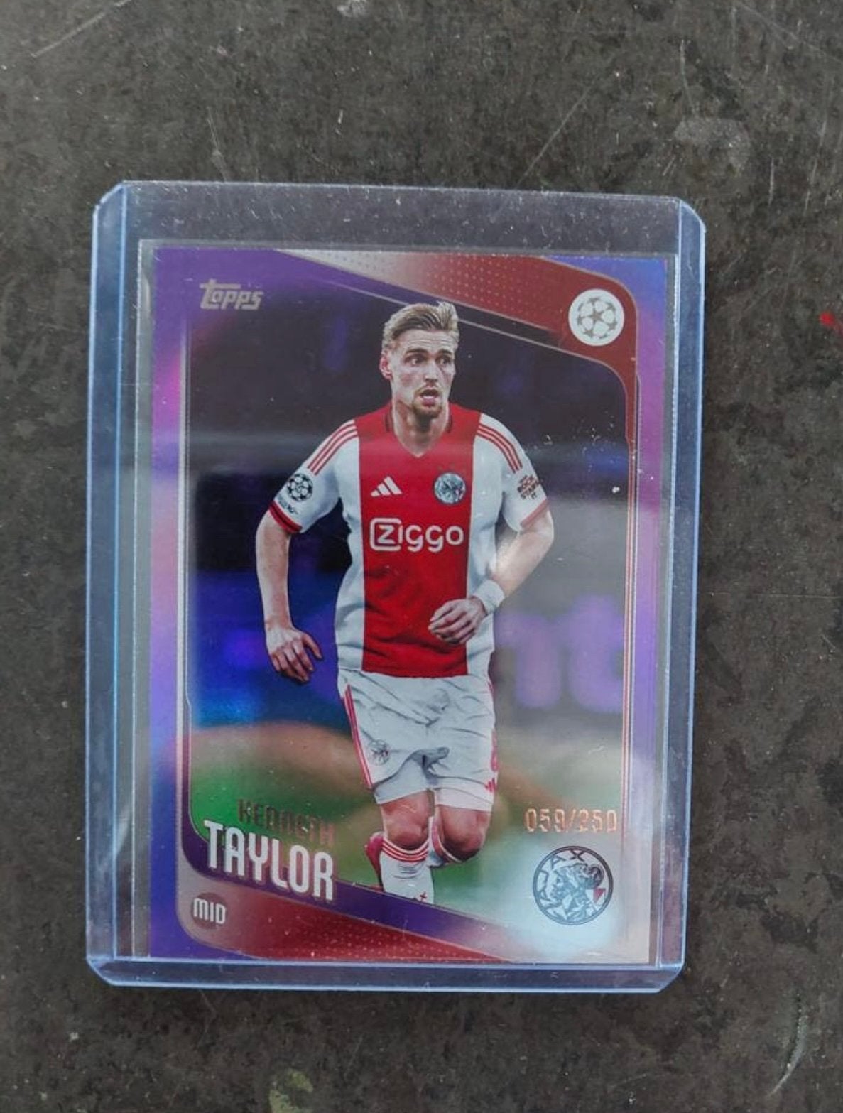 Kenneth Taylor /250 Ajax Topps Champions League, Ophalen of Verzenden, Zo goed als nieuw, Plaatje