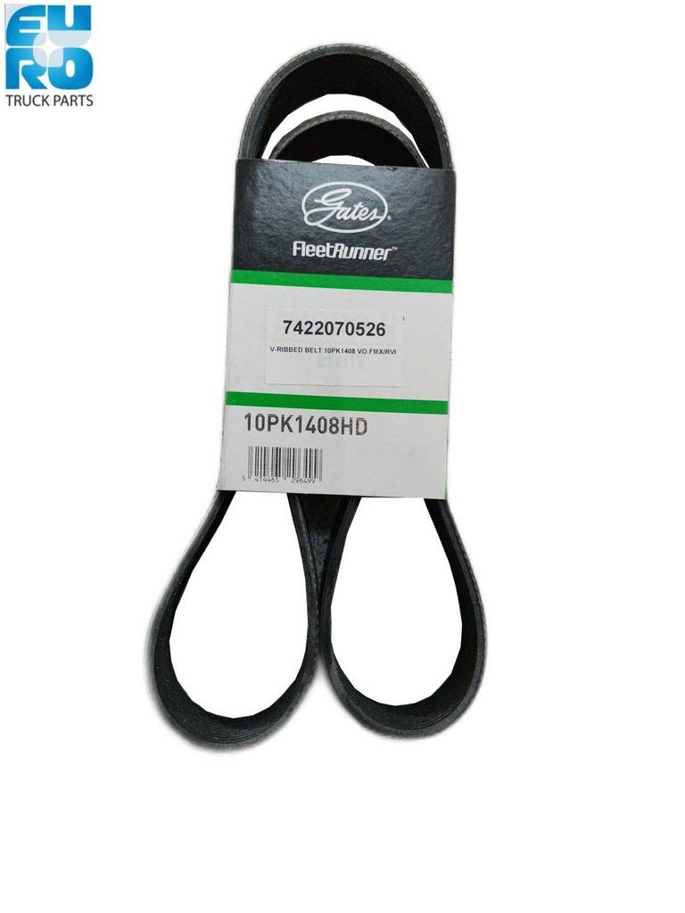 V-RIBBED BELT 10PK1408 VO.FMX/RVI 7422070526, Overige merken, Brandstofsystemen, -, -
