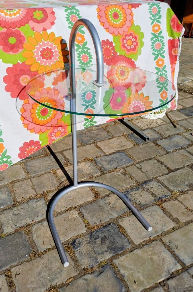 Vintage IKEA Bijzettafel rond, Ophalen, Vintage IKEA Minimalistisch Design, Minder dan 55 cm, Rond
