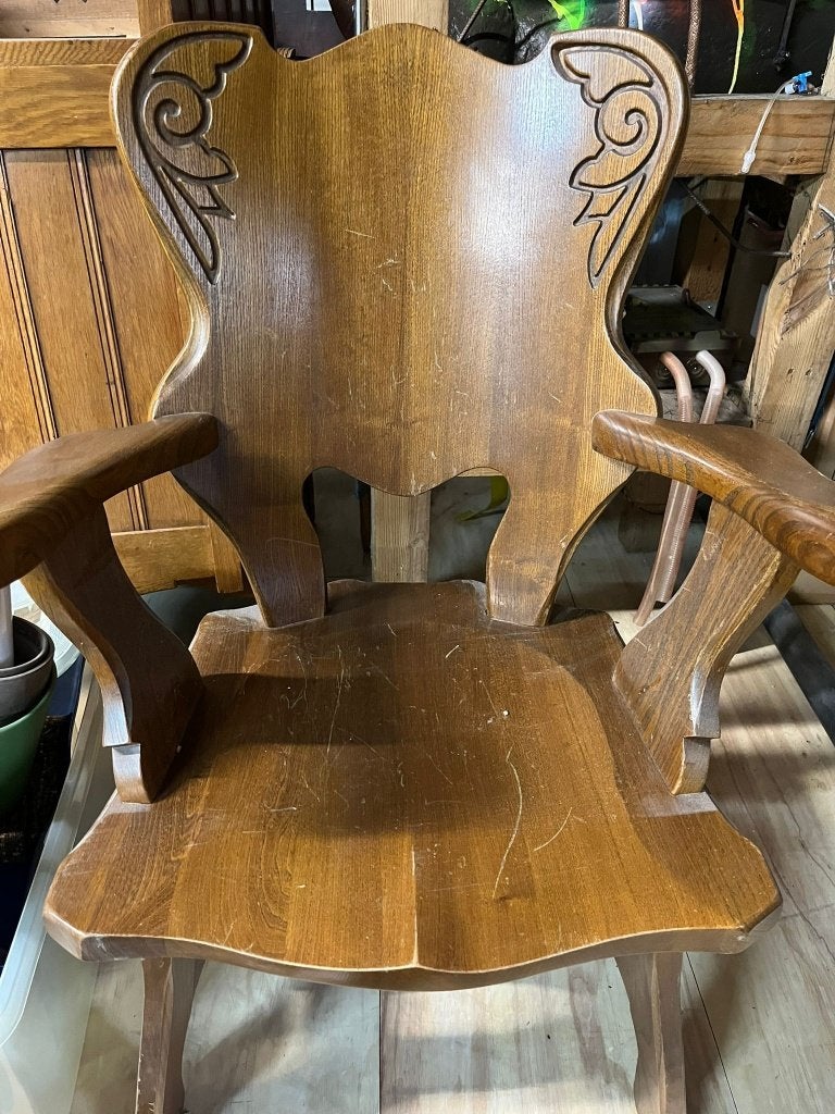 Nostalgische stoel, hout,, Ophalen, Gebruikt, Nostalgisch, Hout