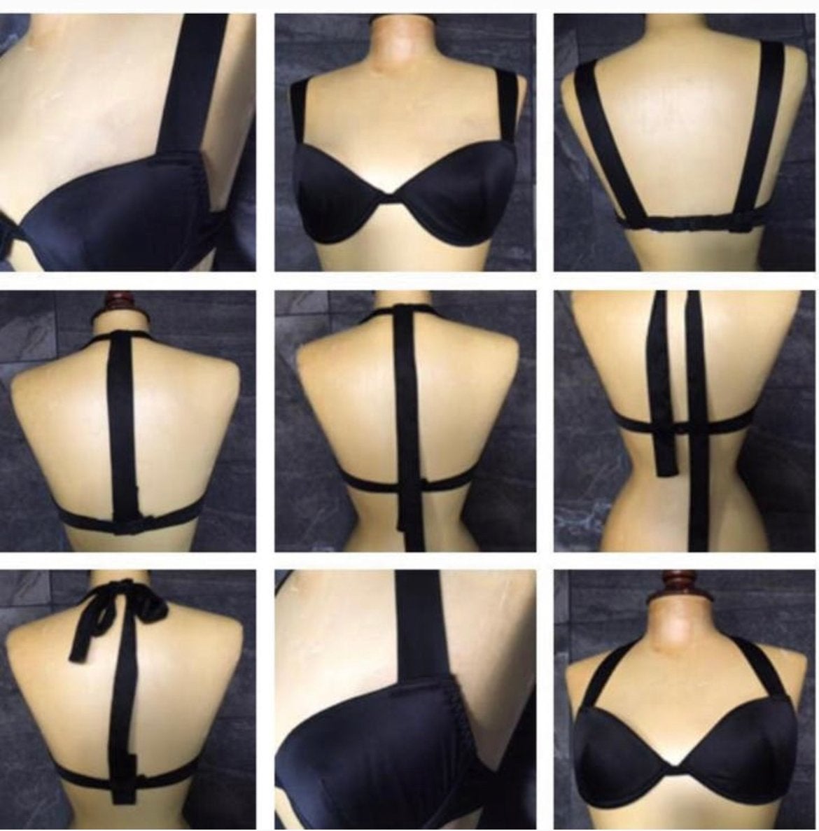 Elegante set nieuw BH met verstelbare bandjes en slip, Ophalen of Verzenden, Zwart, Setje