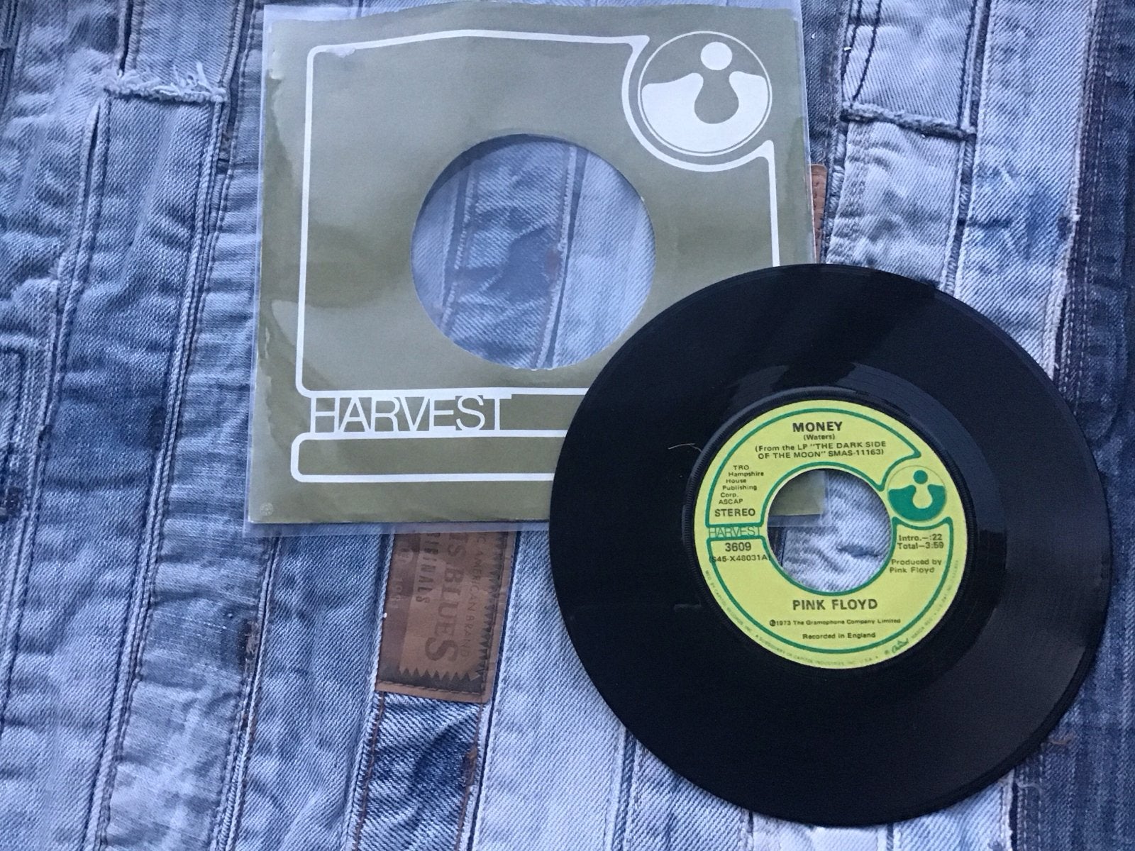 Pink Floyd - Money (Harvest 7 inch single), Gebruikt, Originele persing, 7 inch, Ophalen of Verzenden