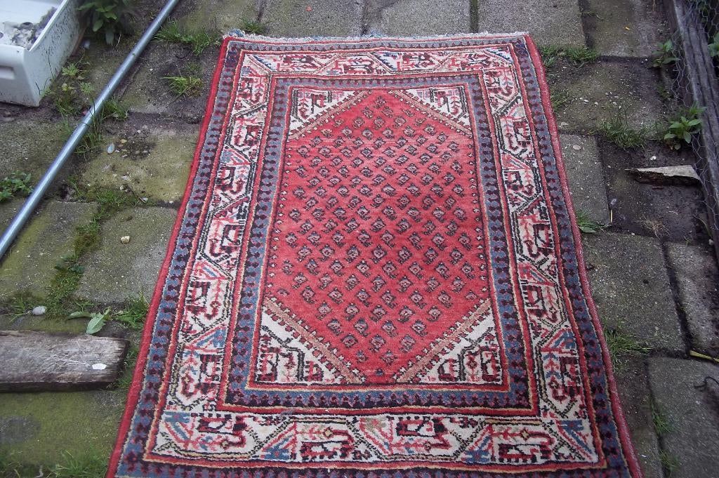 perzische handgeknoopt kleed134x87cm34, Antiek en Kunst, Antiek | Kleden en Textiel, Ophalen