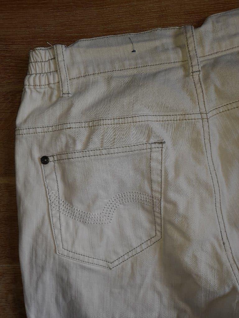 Witte jeans Fitt Jeans Rumba mt 44 XL contrasterend stiksel, Wit, Nieuw, Ophalen of Verzenden, Miss Etam