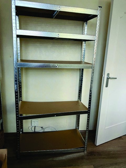 Stevige metalen stellingkast - 180x90x40 cm, Ophalen, Gebruikt