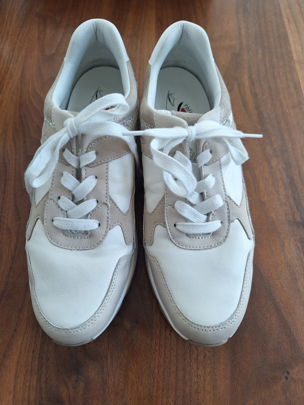 Gabor Rolling Soft schoenen maat 42,5 - Zo goed als nieuw, Rolling Soft, Beige, Ophalen of Verzenden, Sneakers of Gympen