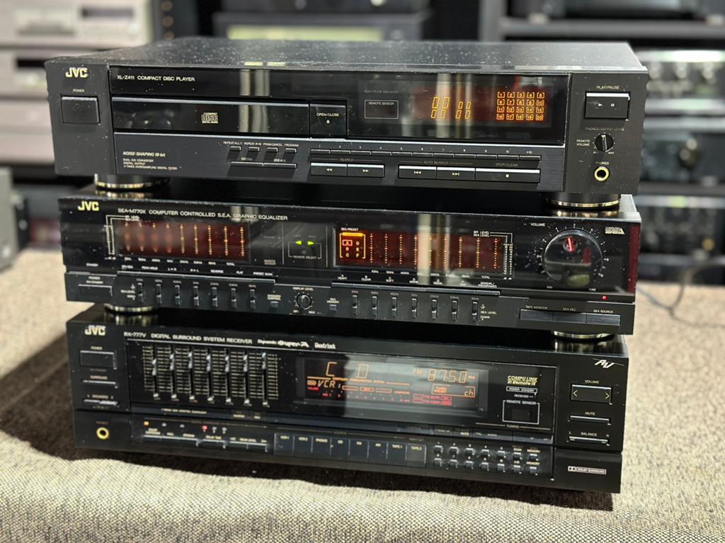 JVC Hifi Set – RX-777V + SEA-M770X + XL-Z411, JVC, JVC, Ophalen of Verzenden, Zo goed als nieuw