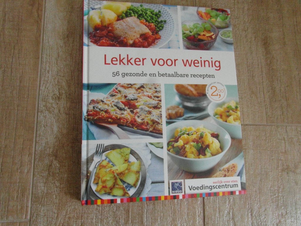 kookboek: lekker eten voor weinig geld;  56 recepten, Hoofdgerechten, Ophalen of Verzenden, Zo goed als nieuw, Voedingscentrum