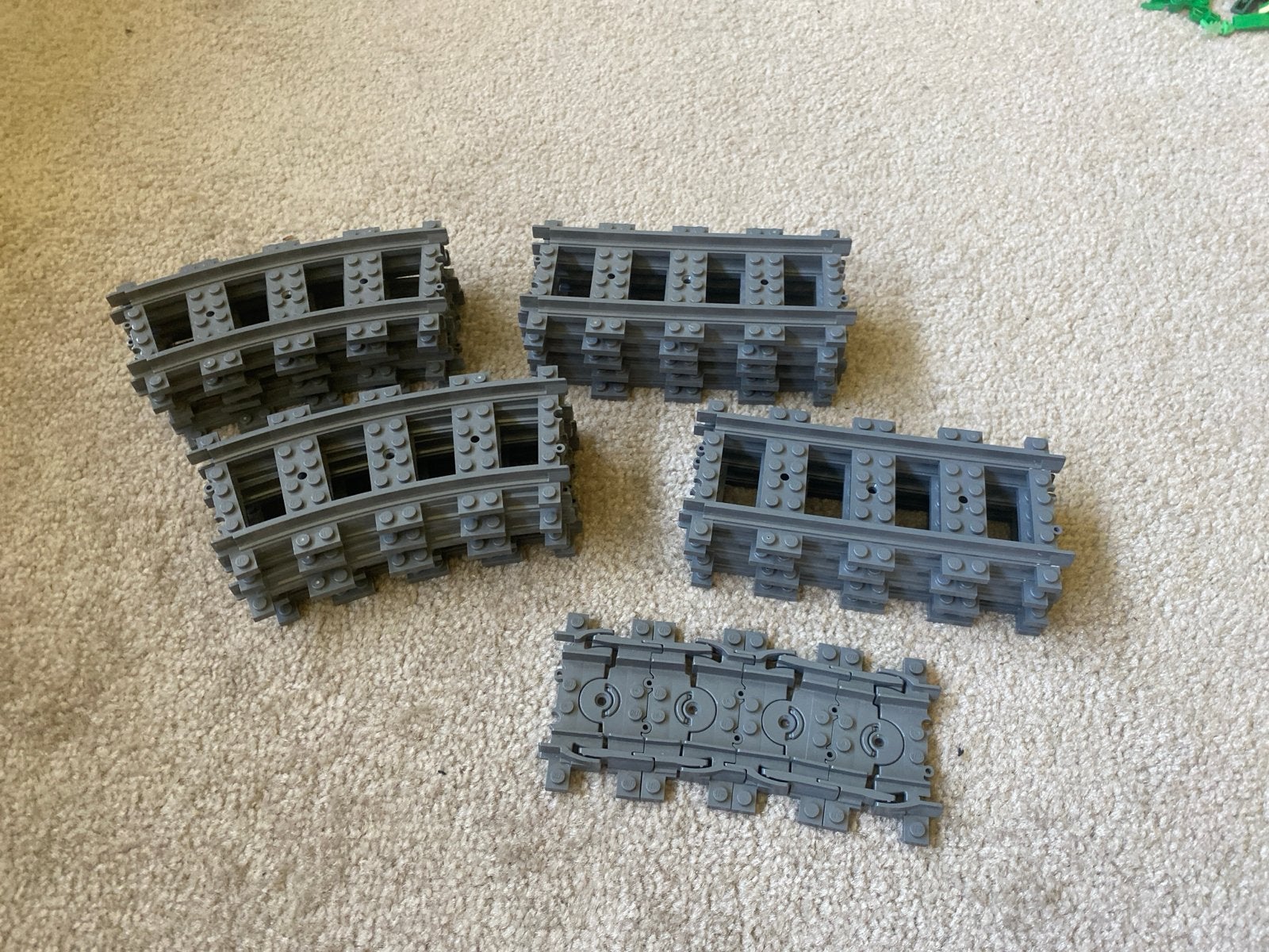Lego Trein Rails - Gebogen en Flexibele Sporen, Overige merken, Gebruikt, Gelijkstroom of Wisselstroom, Rails