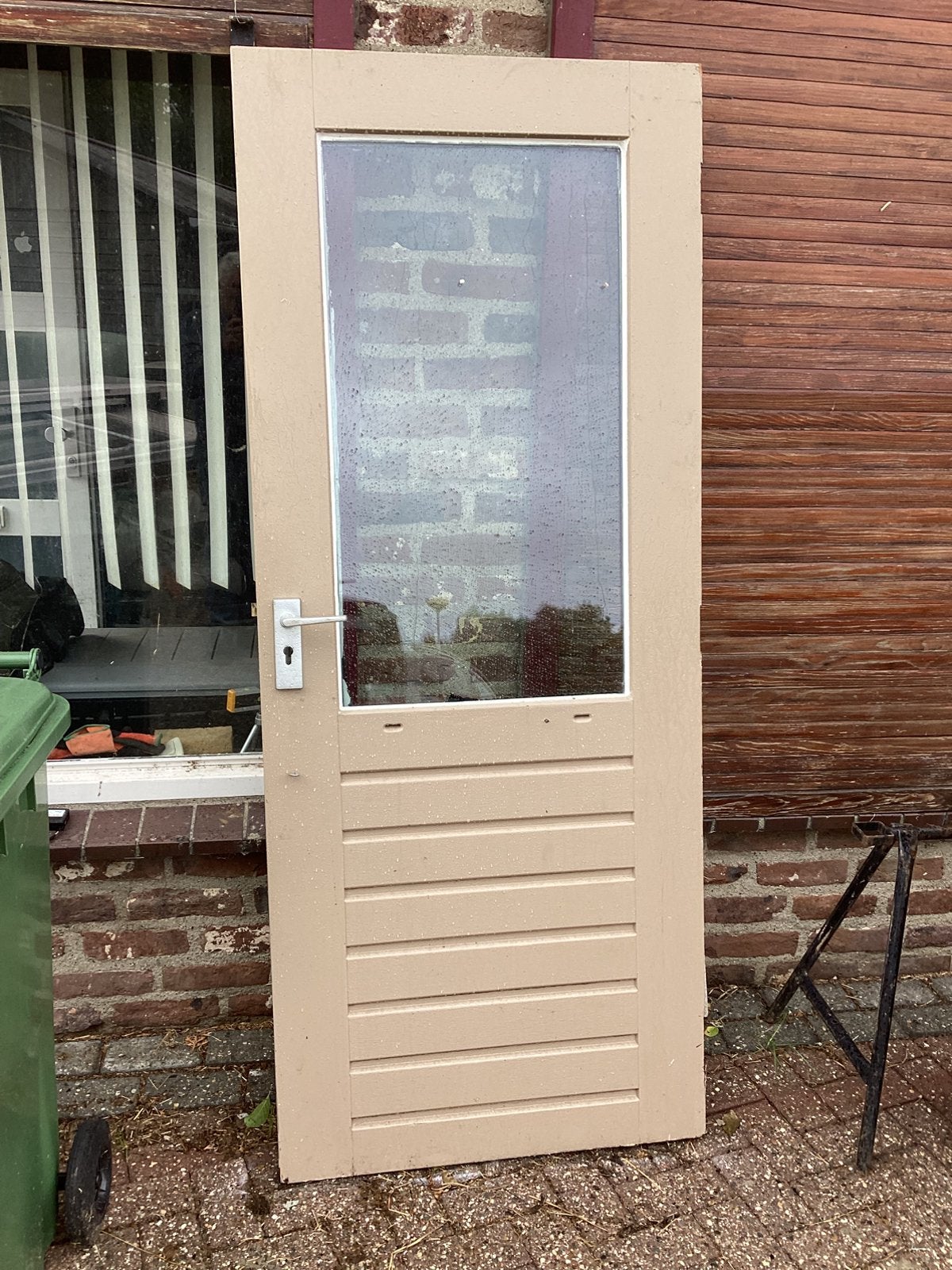 Zeer nette hardhouten achterdeur, Ophalen, Zo goed als nieuw