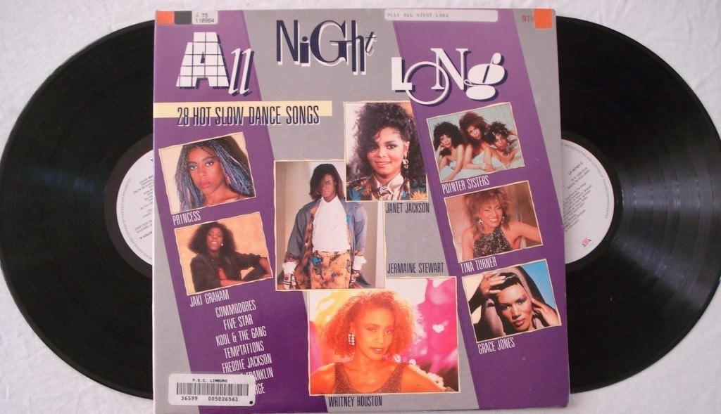 All night long - 28 hot slow dance songs, Ophalen of Verzenden, Gebruikt, 12 inch