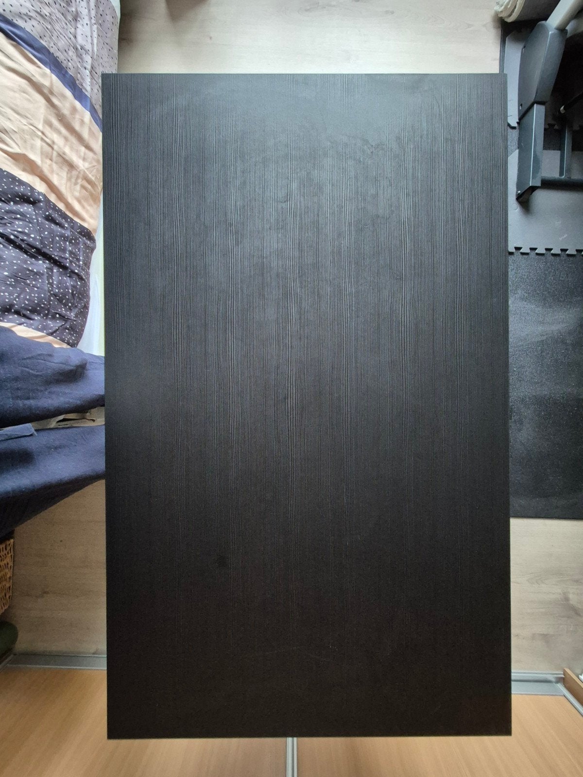 Zwarte tafel 110x67cm - ideaal als bureau of eettafel, 100 tot 150 cm, Tot twee personen, 50 tot 100 cm, Zo goed als nieuw