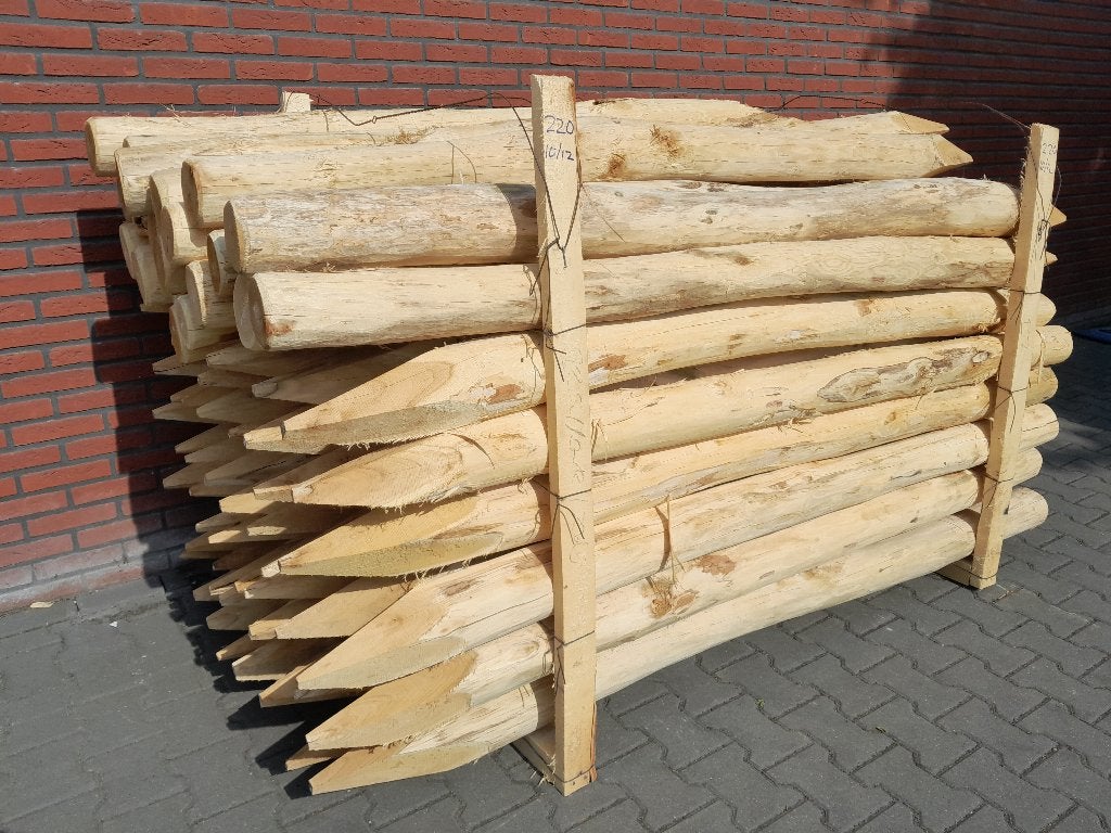 Robiniahouten palen, robinia paal 220cm lang 10-12cm dik, Tuin en Terras, Palen, Balken en Planken, Ophalen, Nieuw, 180 tot 250 cm