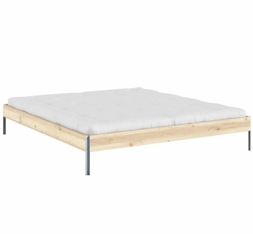 Ledikant 140x200 met lattenbodem en verende bodem, Huis en Inrichting, Ophalen, Gebruikt, Tweepersoons, 140 cm