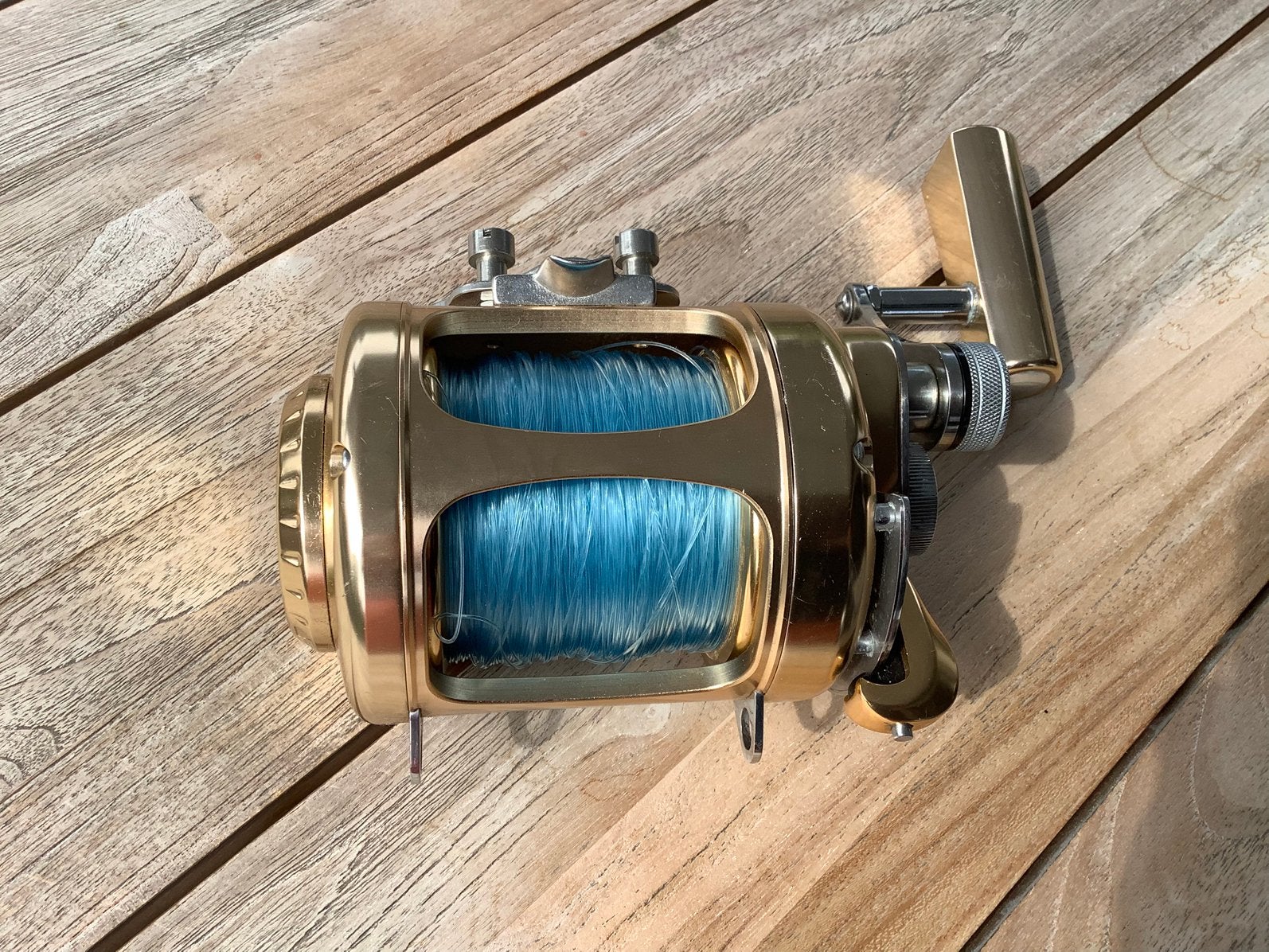 Big-game top reel WFT links en rechts draaiend, Ophalen of Verzenden