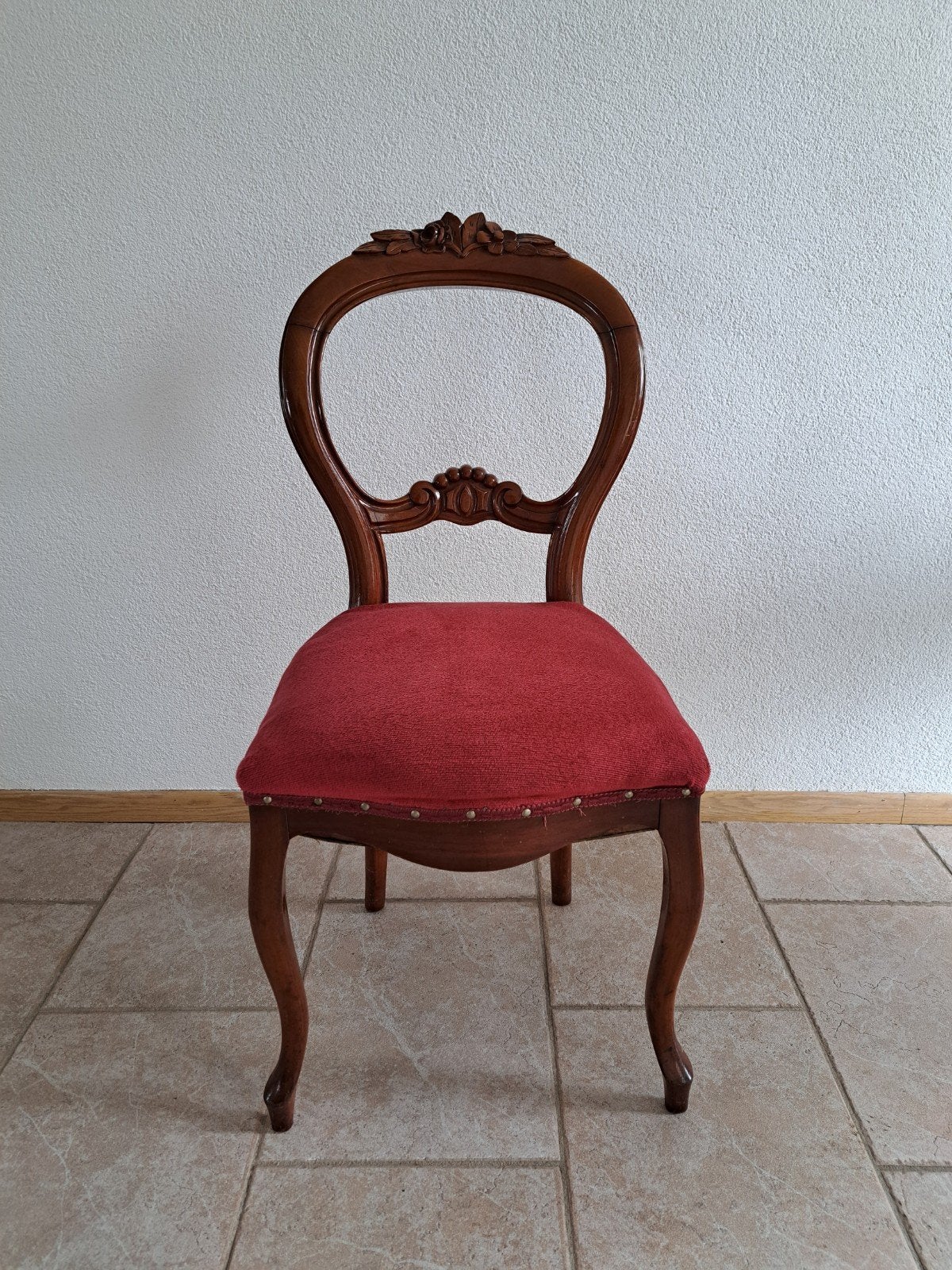 Antieke Victoriaanse Mahonie Stoel, Ophalen