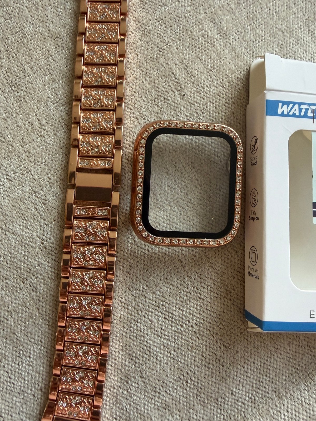 Apole watch bandje rosé kleur, Ophalen, Zo goed als nieuw, Roze, IOS