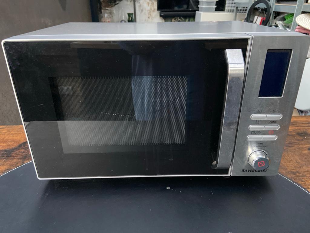 Zo goed als nieuwe Silvercrest combimagnetron, Witgoed en Apparatuur, Magnetrons, Zo goed als nieuw, Vrijstaand, Combimagnetron