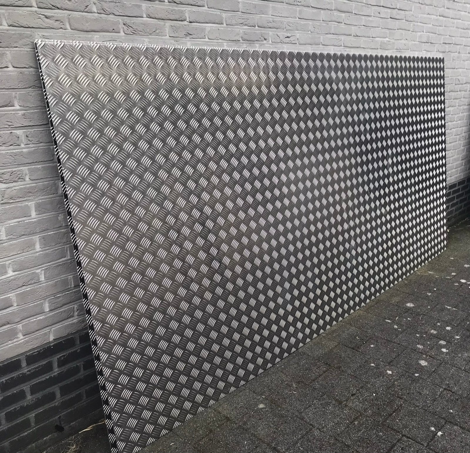 nieuwe aluminium traanplaat 3m x 1,5m 2,5/4mm, Ophalen, Nieuw