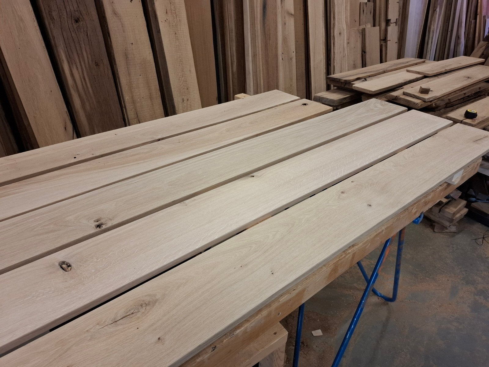 Weekaanbieding! Eiken planken 219 cm voor €30 per meter, Ophalen, Nieuw