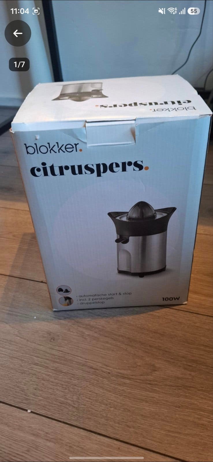 Nieuwe citruspers | Compleet in doos | Nooit gebruikt |Te ko, Witgoed en Apparatuur, Juicers, Ophalen, Zo goed als nieuw, Elektrisch