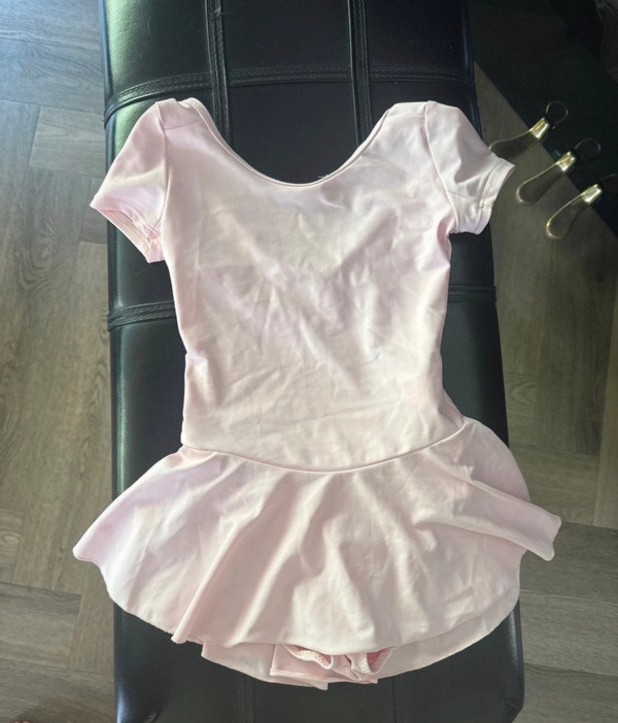 Roze balletpakje met rokje en overslagvestje maat 134, Ophalen of Verzenden, Zo goed als nieuw, Roze, Maat 34 (XS) of kleiner