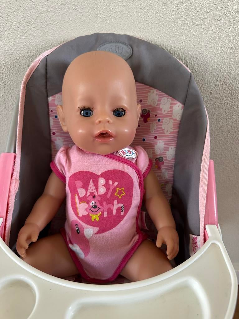 Babyborn set met veel toebehoren inclusief douche, Ophalen, Zo goed als nieuw, Babypop