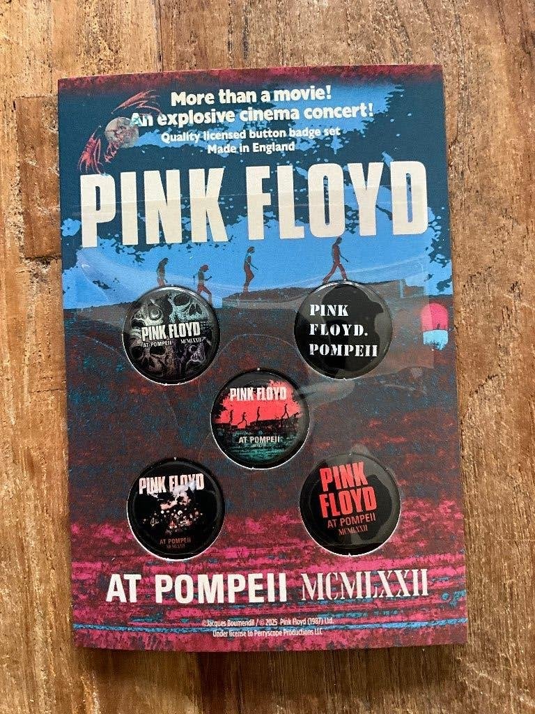 Live In Pompeii Badge/pin van Pink Floyd, Nieuw, Ophalen of Verzenden, Live In Pompeii Badge/pin van Pink Floyd, Emmen