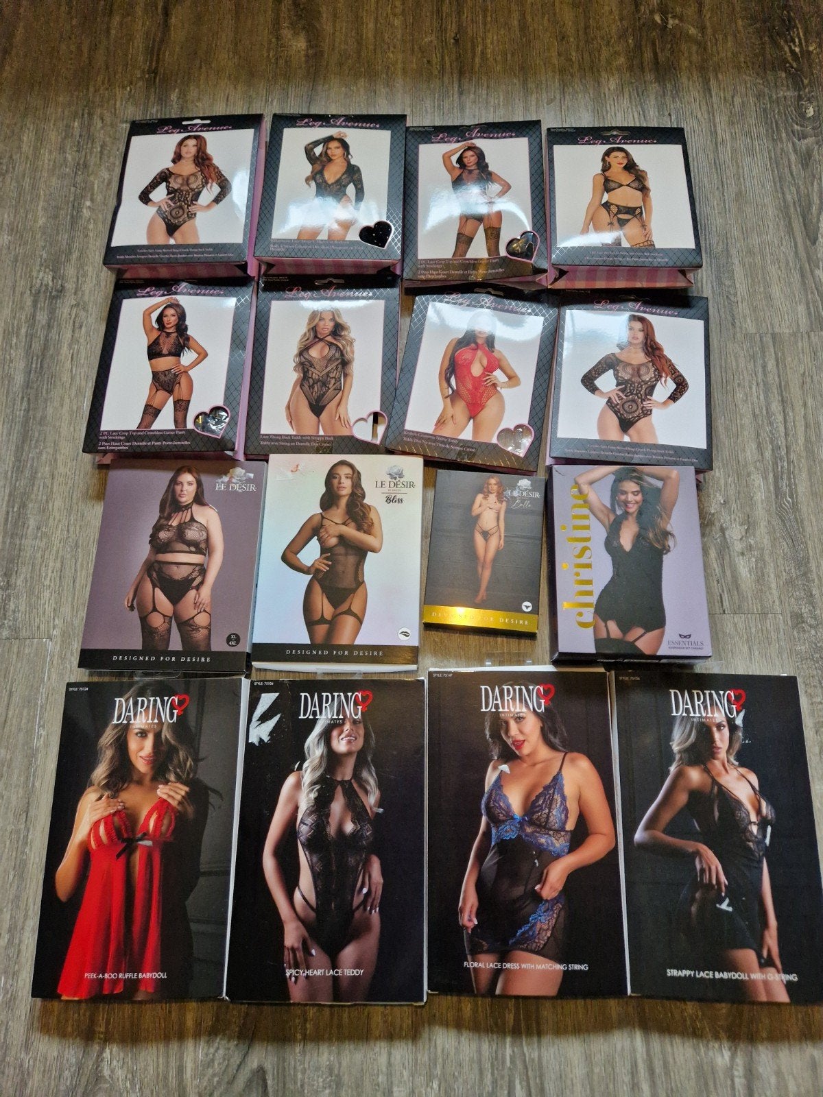 Partij 50 stuks sexy lingerie en kousen Leg Avenue, Daring, Kleding | Dames, Ondergoed en Lingerie, Leg Avenue, Ophalen of Verzenden