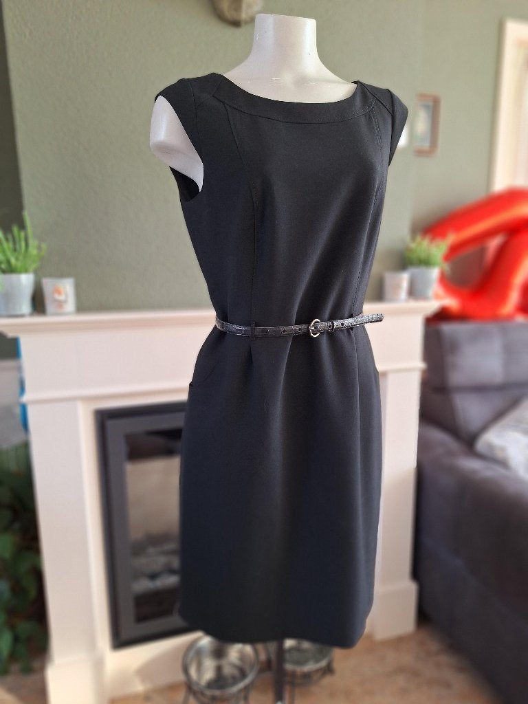 Taifun mooie LBD zwart zakelijk jurk 38 M met riem, Maat 38/40 (M), Zwart, Ophalen of Verzenden, Zo goed als nieuw