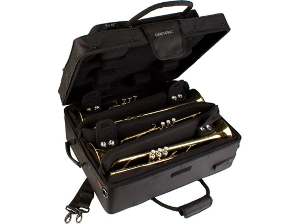 Etui Protec Trompet IP 301Q, voor 4 trompetten , hard koffer, Protec, -, -, Nieuw