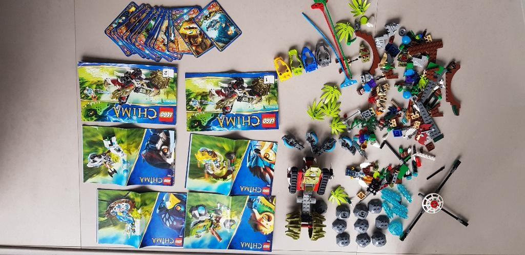 Lego Chima: Crawley, Crominus, Lennox, Eglor, Winzar, Overige thema's, Lego, Ophalen of Verzenden, Zo goed als nieuw